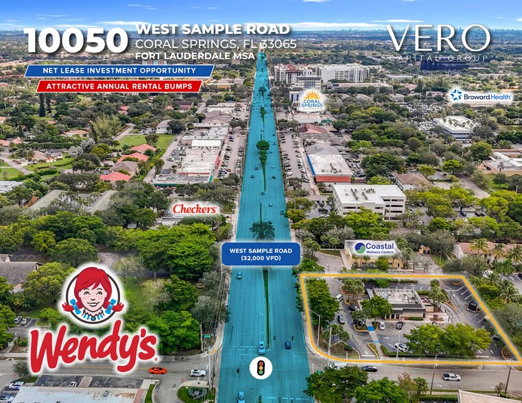 Primary Photo Of 10050 W Sample Rd, Coral Springs Fast Food For Sale