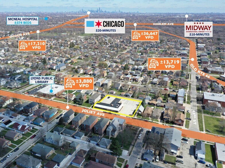 Primary Photo Of 4231 Joliet Ave, Lyons Bank For Sale