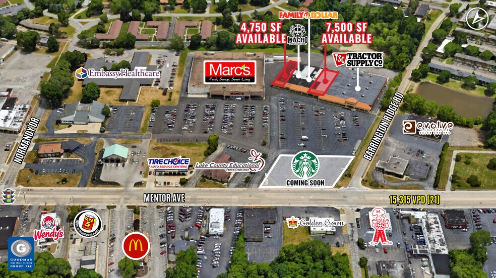 More Photos Of 1605-1625 Mentor Ave, Painesville Unknown For Lease
