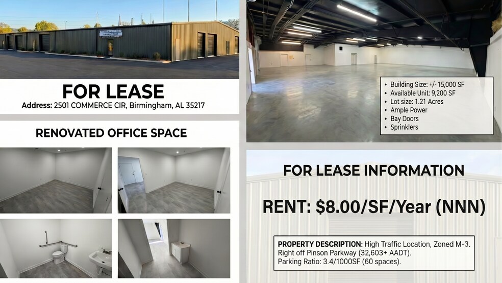 More Photos Of 2501 Commerce Cir, Tarrant Freestanding For Lease