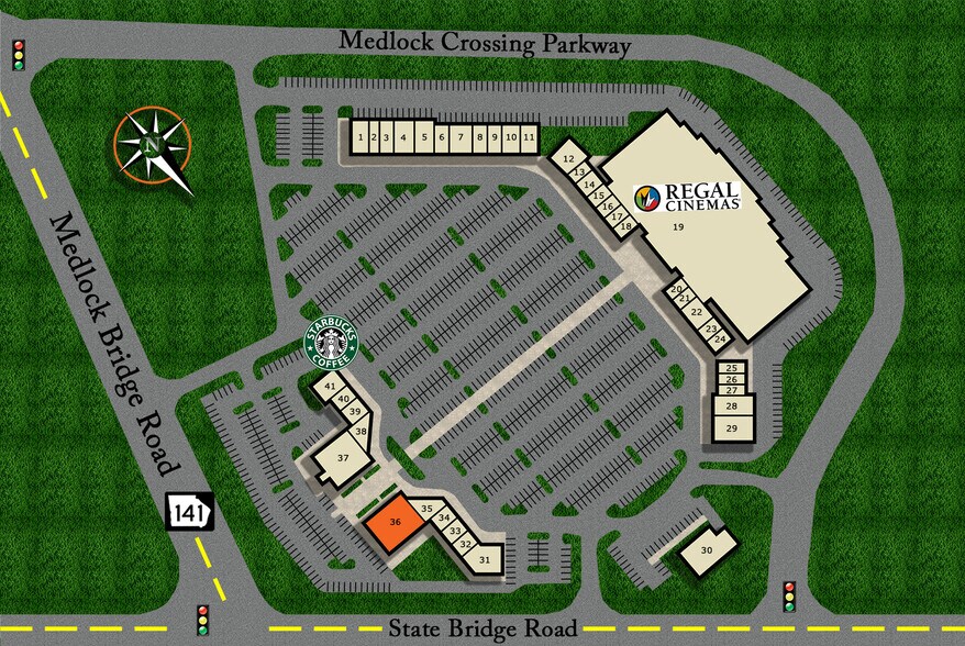 More Photos Of 9700 Medlock Bridge Rd, Duluth General Retail For Lease