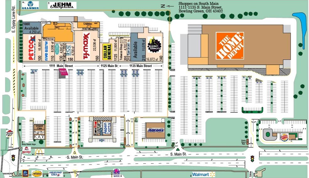 More Photos Of 1107-1125 S Main St, Bowling Green Unknown For Lease