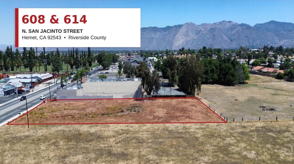 Primary Photo Of 614 N San Jacinto St, Hemet Land For Sale