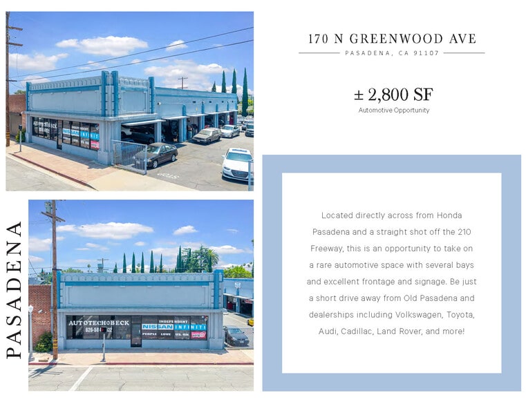 More Photos Of 1880-1920 Walnut St, Pasadena Auto Repair For Lease