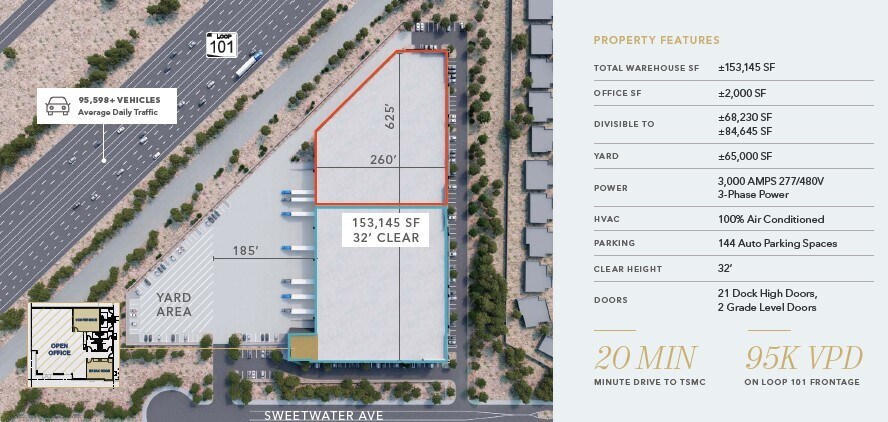 More Photos Of 8850 W Sweetwater Ave, Peoria Distribution For Lease