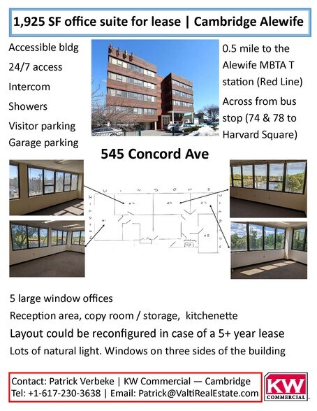 More Photos Of 545 Concord Ave, Cambridge Office For Lease