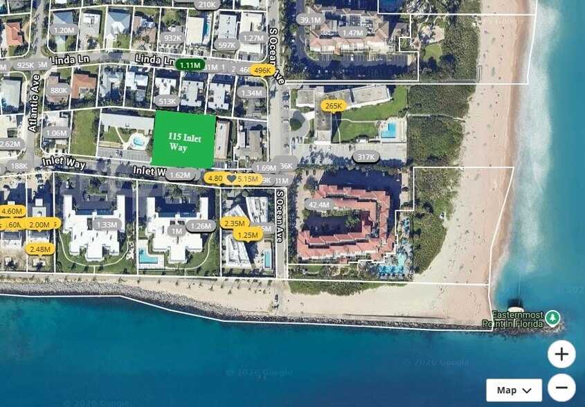 Primary Photo Of 115 Inlet Way, Palm Beach Shores Land For Sale