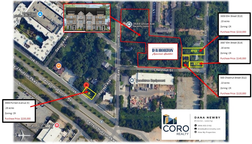 More Photos Of 3659 Elm St, Atlanta Land For Sale