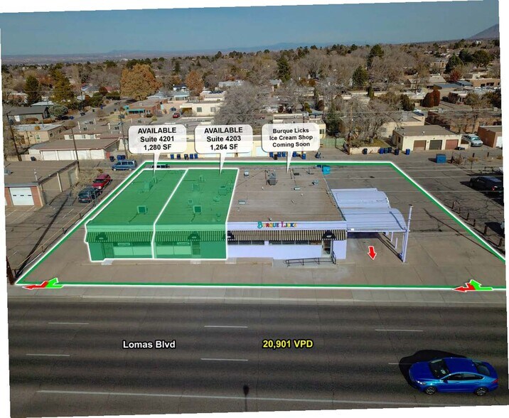 More Photos Of 4201-4207 Lomas Blvd NE, Albuquerque Freestanding For Lease