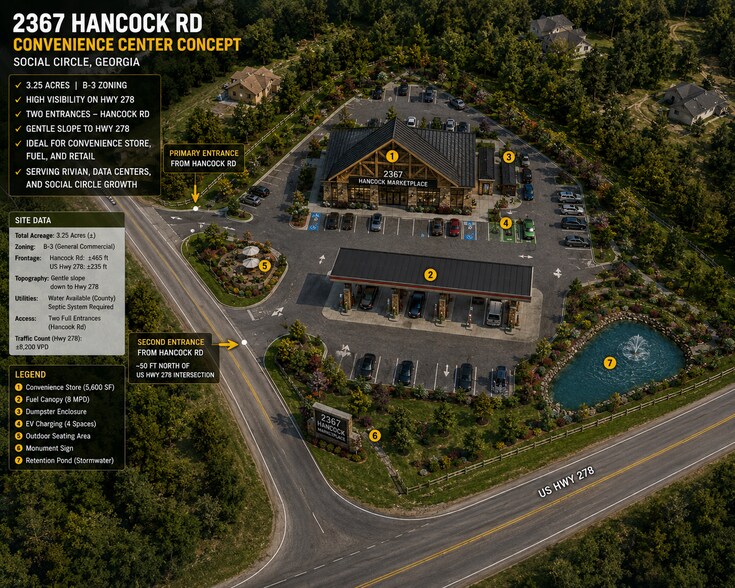Primary Photo Of 2367 Hancock Rd, Social Circle Land For Sale