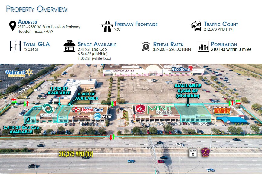 More Photos Of 9370-9380 W Sam Houston Pky S, Houston Unknown For Lease