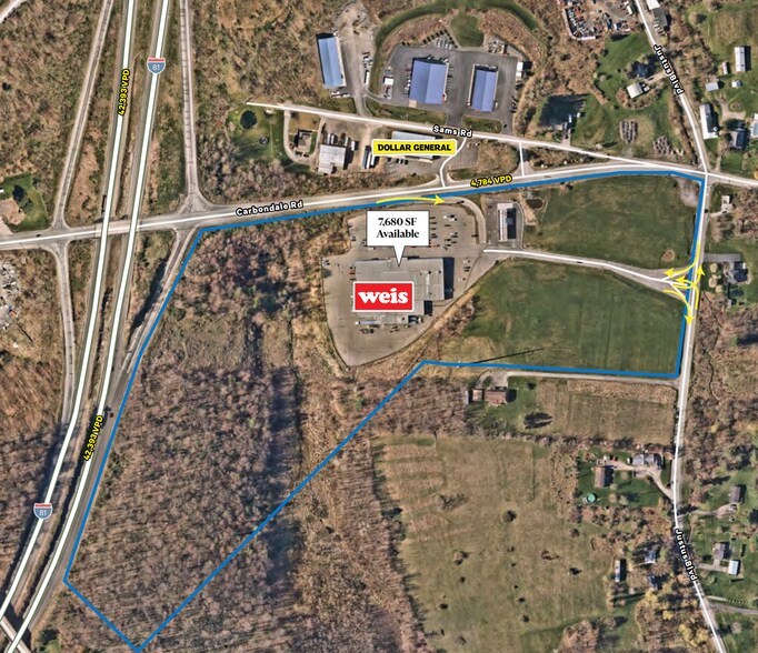 Primary Photo Of 578-580 Carbondale Rd, Olyphant Storefront For Lease