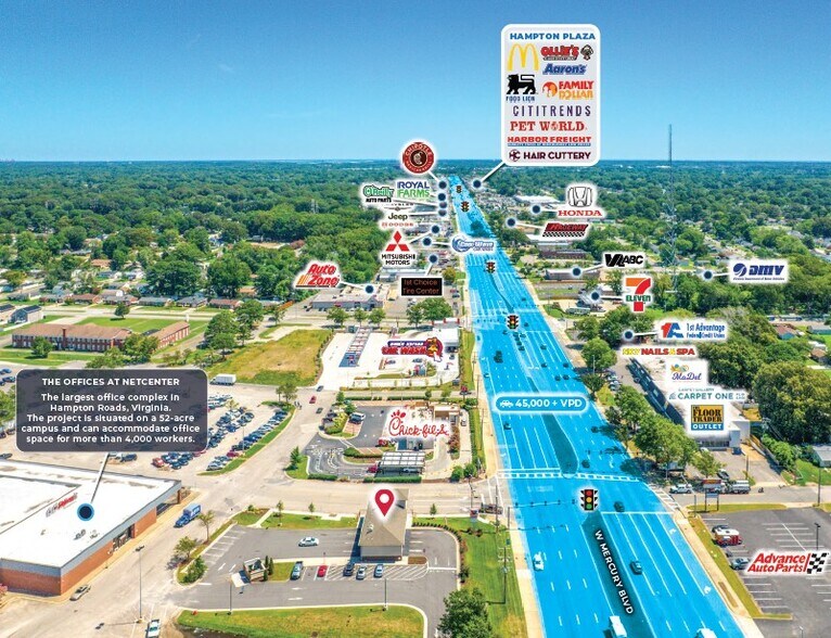 More Photos Of 5102 W Mercury Blvd, Hampton Auto Repair For Sale