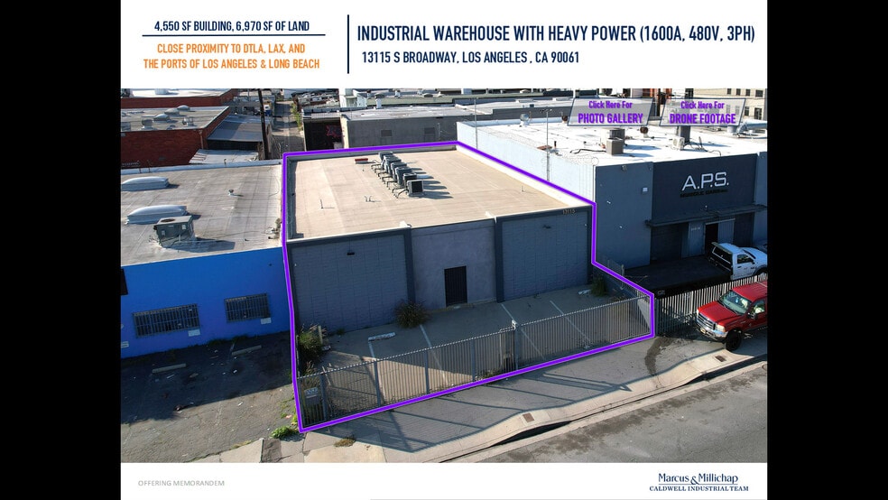 Primary Photo Of 13115 S Broadway, Los Angeles Warehouse For Sale