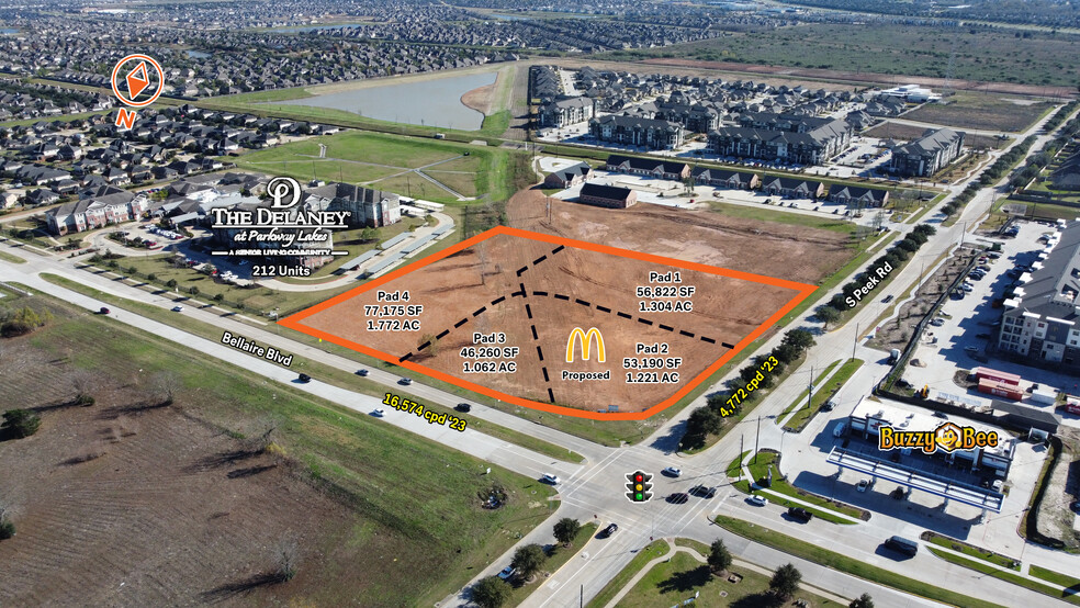 Primary Photo Of Bellaire Blvd & Peek Rd, Richmond Land For Lease