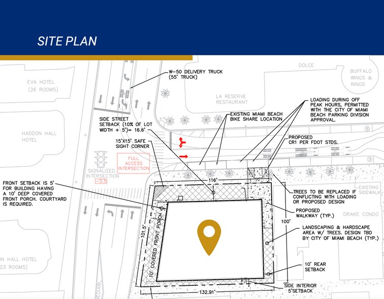 More Photos Of 1475 Collins Ave, Miami Beach Land For Sale