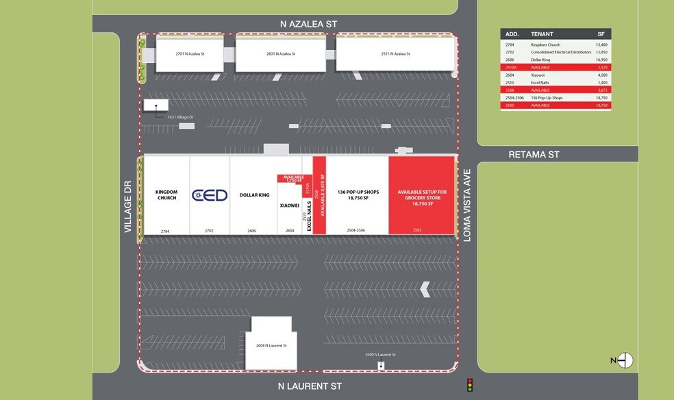 More Photos Of 2500-2704 N Laurent St, Victoria Unknown For Lease