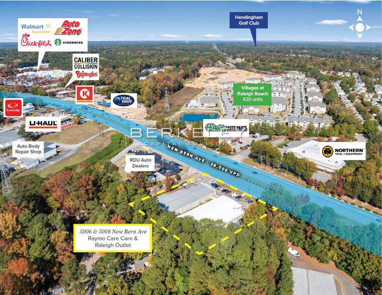 More Photos Of 5006 & 5008 New Bern Ave, Raleigh Showroom For Sale