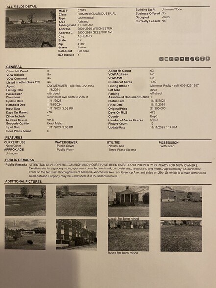 More Photos Of 2901 Winchester Ave, Ashland Land For Sale