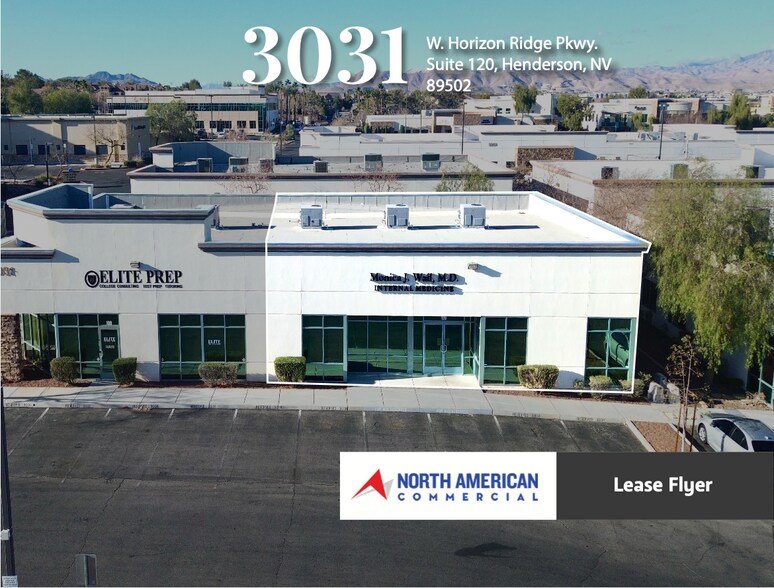 Primary Photo Of 3031 W Horizon Ridge Pky, Henderson Office For Lease