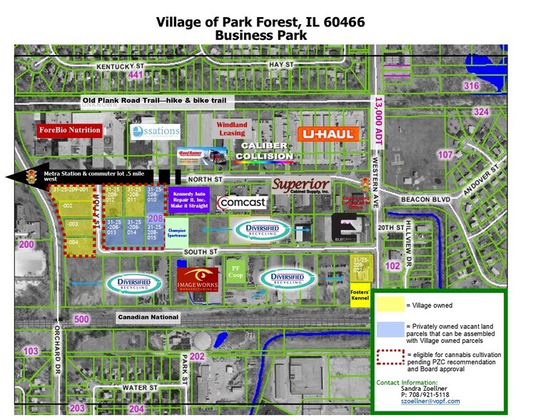 Primary Photo Of Holly St @ North St, Park Forest Land For Sale