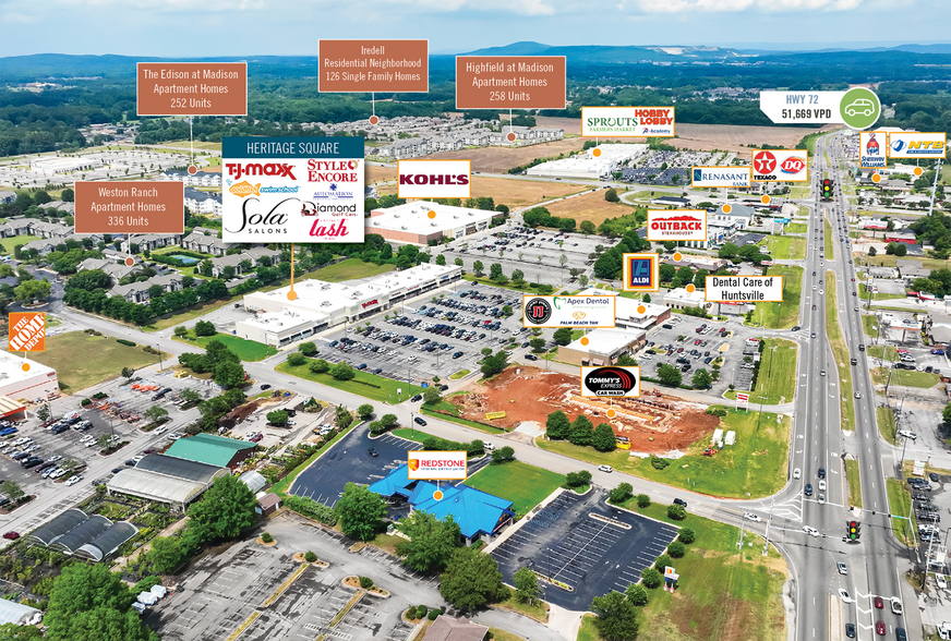 More Photos Of 7696 Highway 72 NW, Madison General Retail For Lease