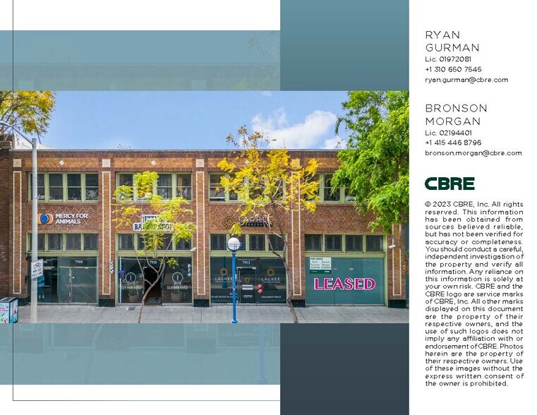 More Photos Of 7900-7914 Santa Monica Blvd, West Hollywood Storefront Retail Office For Lease