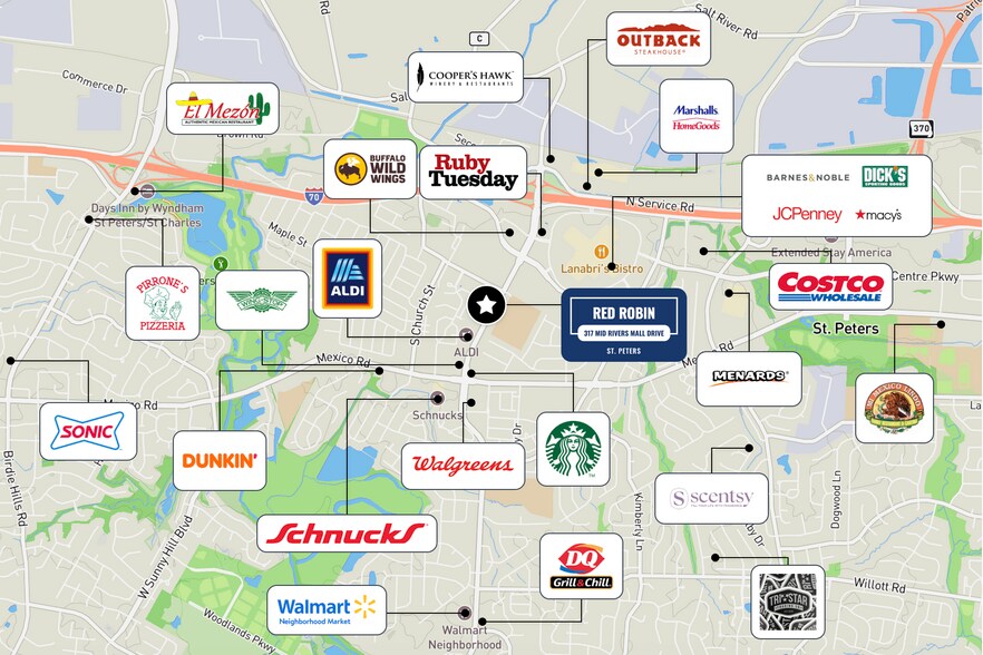 More Photos Of 317 Mid Rivers Mall Dr, Saint Peters Restaurant For Sale