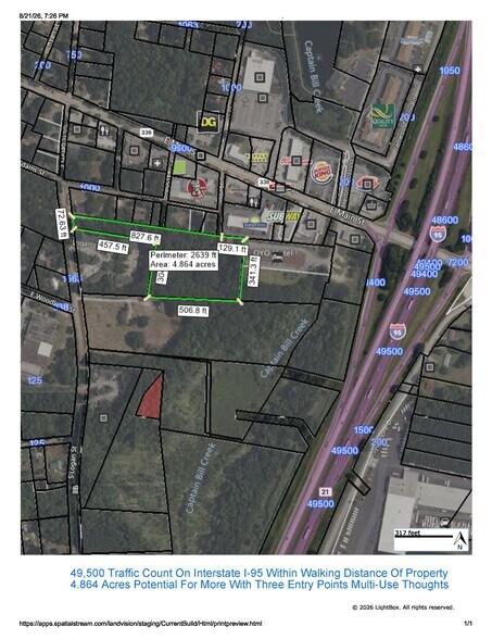 More Photos Of Multi-Phased 4.87 AC I-95 Corridor Centric - IOS - Intermodal - Multifamily - Medical, Ridgeland Land For Sale