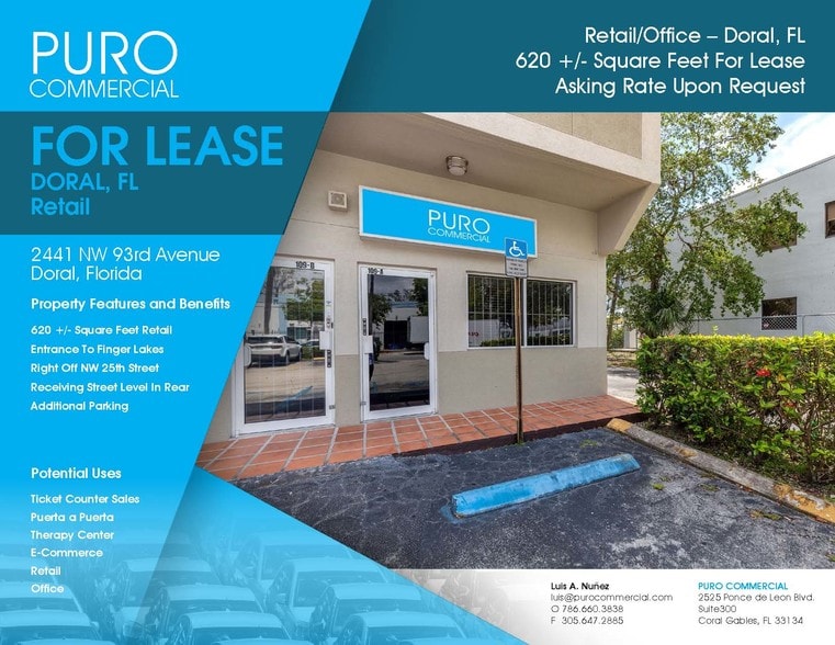 More Photos Of 2441 NW 93rd Ave, Miami Showroom For Sale