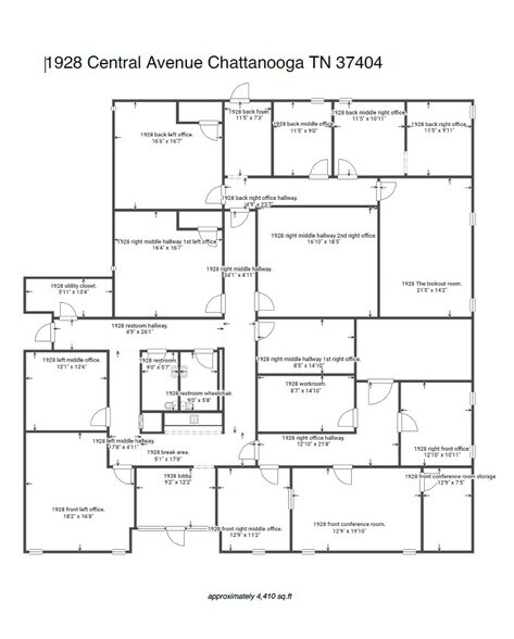 More Photos Of 1928 Central Ave, Chattanooga Medical For Lease