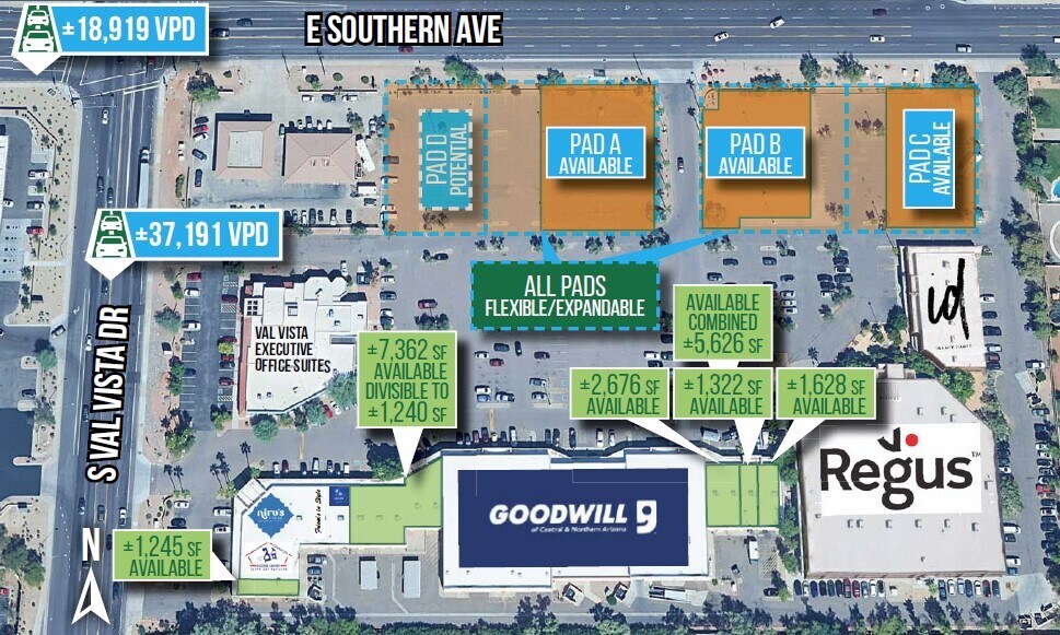 More Photos Of 3617-3725 E Southern Ave, Mesa Unknown For Lease