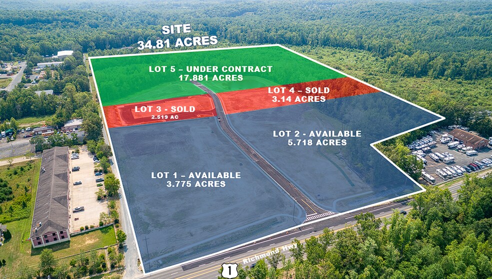More Photos Of 0 Richmond Highway and Alabaster Ln, Fredericksburg Land For Sale