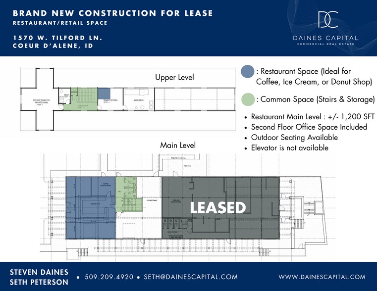 More Photos Of 1570 Tilford Ln, Coeur d'Alene Restaurant For Lease