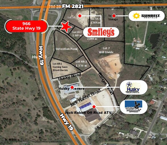 More Photos Of Hwy 19 & FM 2821, Huntsville Land For Sale