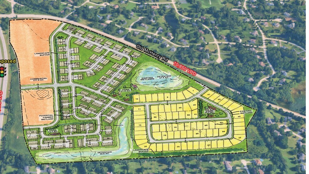 More Photos Of N Old McHenry & HWY 12, Hawthorn Woods Land For Sale