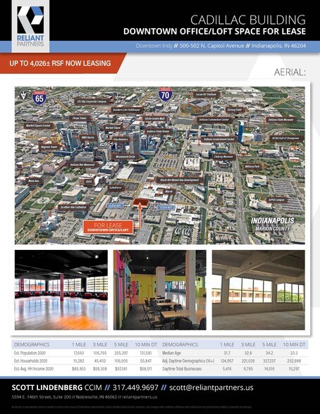 More Photos Of 500-502 N Capitol Ave, Indianapolis Loft Creative Space For Lease