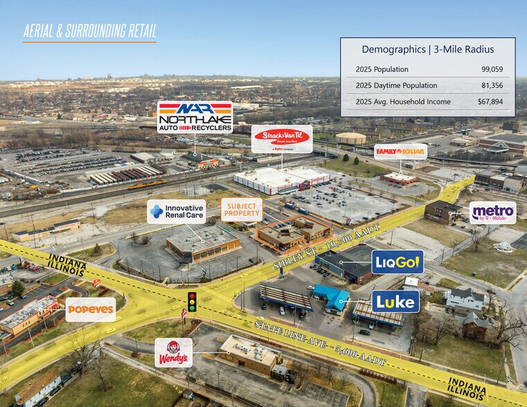 More Photos Of 25-33 E Sibley Blvd, Hammond Storefront For Sale