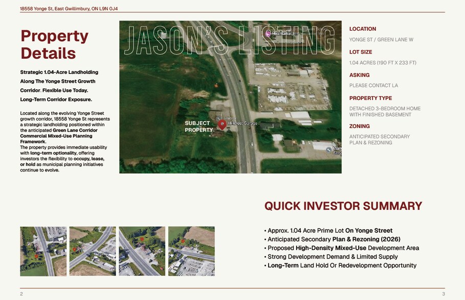 More Photos Of 18558 Yonge St, East Gwillimbury Land For Sale