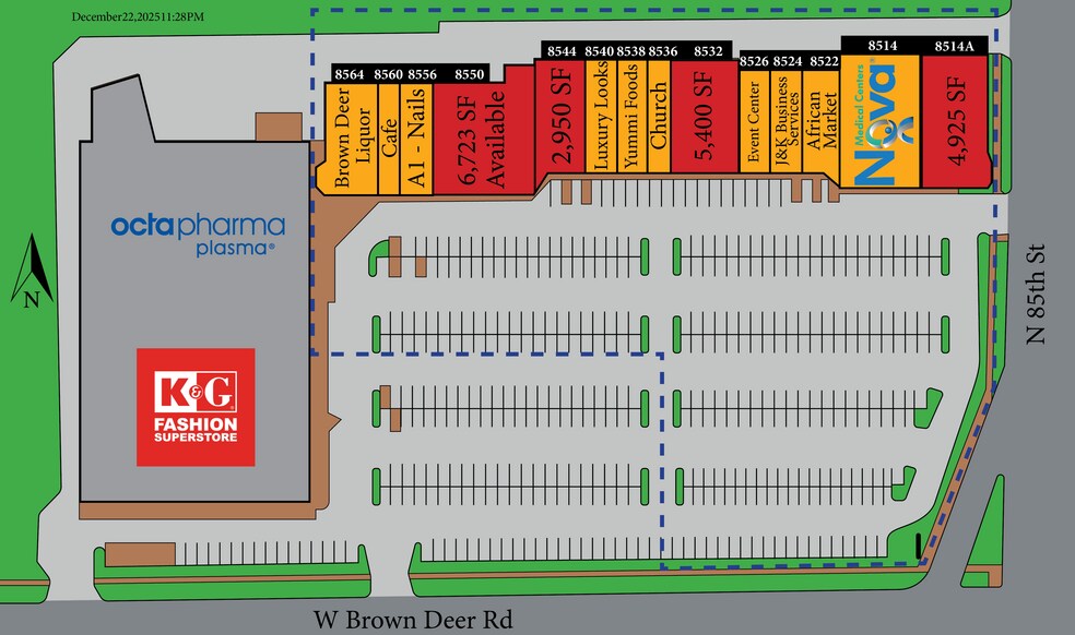 More Photos Of 8514-8564 W Brown Deer Rd, Milwaukee Unknown For Lease