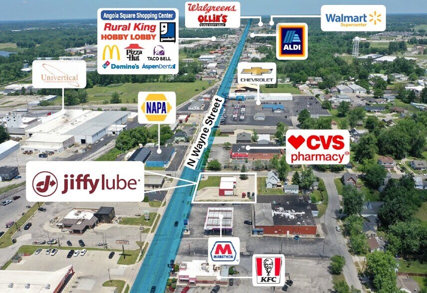 More Photos Of 640 N Wayne St, Angola Auto Repair For Sale