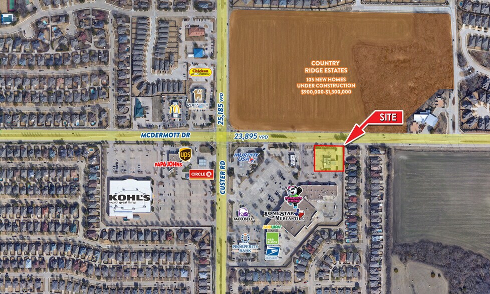 Primary Photo Of 2021 W McDermott Dr, Allen Land For Sale