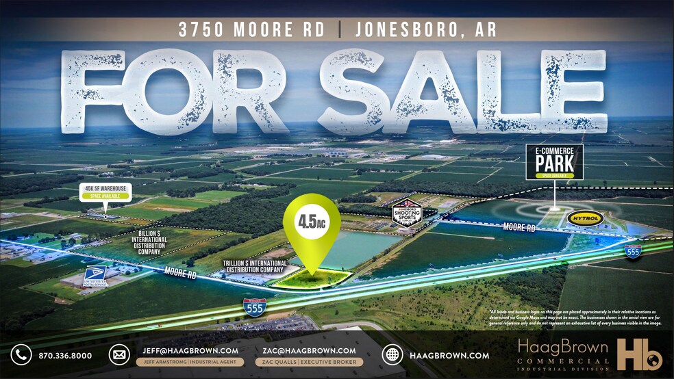 Primary Photo Of 3750 Moore Rd., Jonesboro Land For Sale