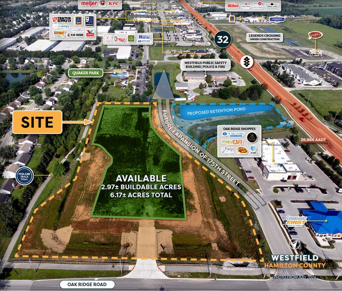 More Photos Of Oak Ridge & State Road 32 Rd, Westfield Land For Sale