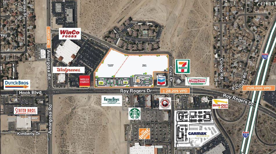 Primary Photo Of NWC Civic Driver & Roy Rogers Drive, Victorville General Retail For Sale