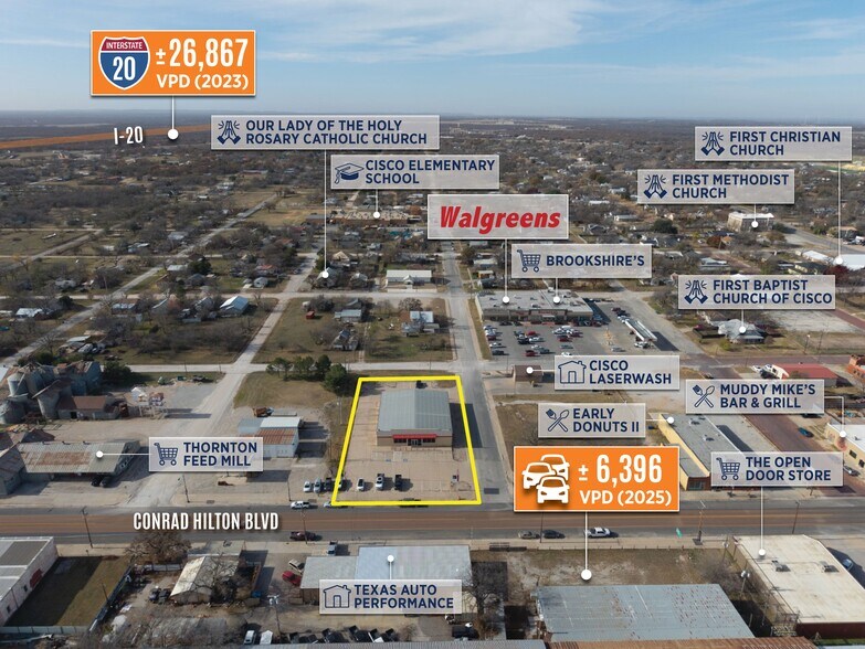 More Photos Of 1106 Conrad Hilton Blvd, Cisco Freestanding For Sale