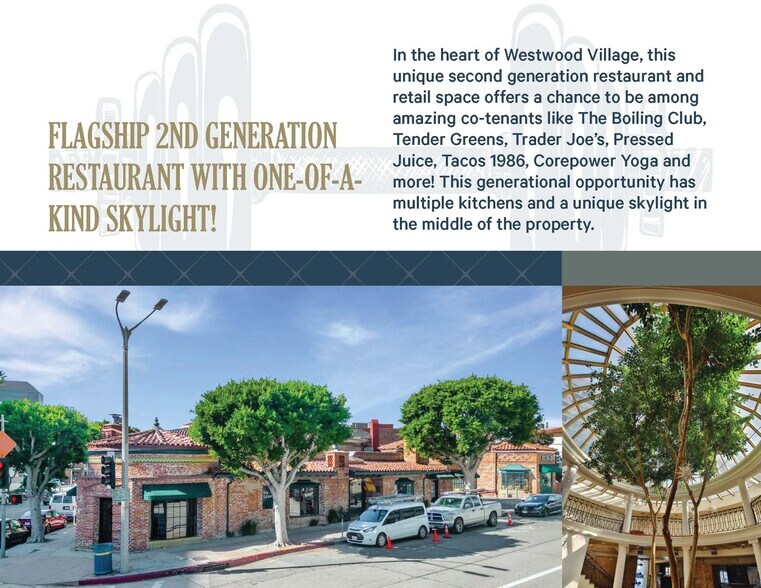 More Photos Of 1139 Glendon Ave, Los Angeles Restaurant For Lease