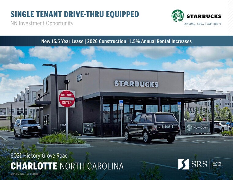 Primary Photo Of 6021 Hickory Grove Rd, Charlotte Fast Food For Sale