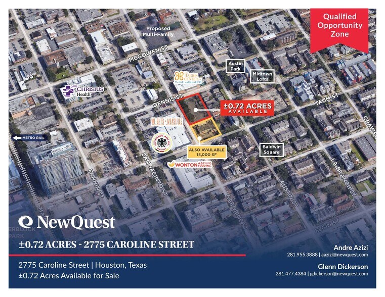 Primary Photo Of 2775 Caroline St, Houston Land For Sale