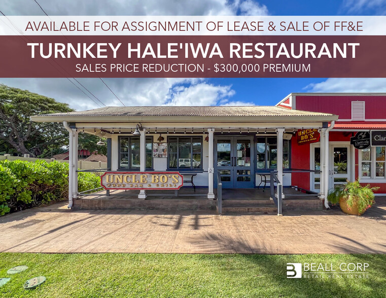 Primary Photo Of 66-111 Kamehameha Hwy, Haleiwa Restaurant For Lease